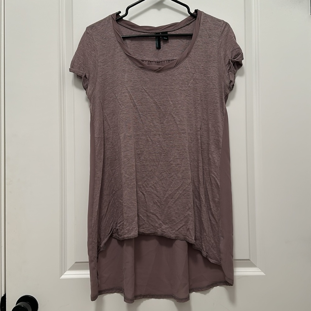 Cynthia Rowley high low linen top